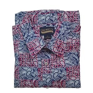 Cremieus Premium Demin 100% Cotton‎ Men Shirt XL Short Sleeve Cool Design